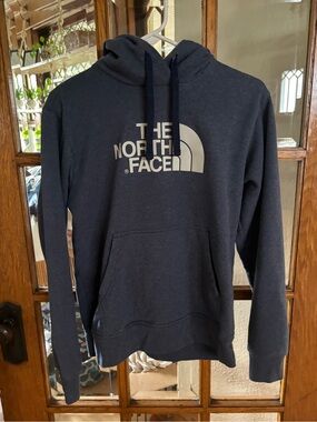 The North Face Men's Zip-Up Hoodie in Navy with Logo